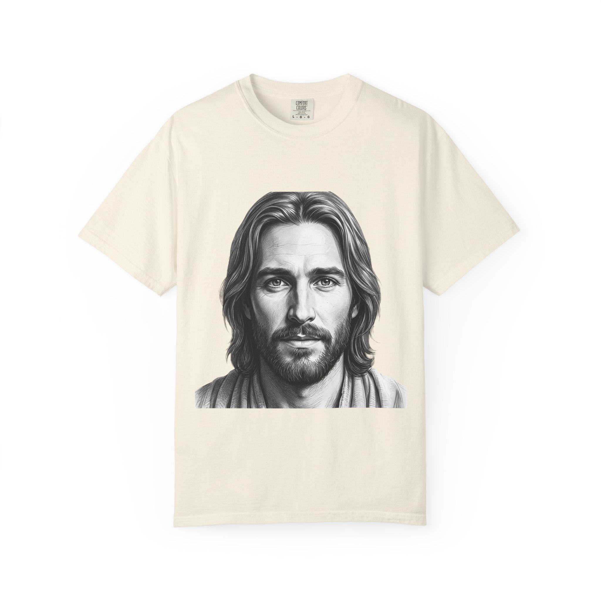 Jesus Portrait T-Shirt — "I Am Who I Am" (Exodus 3:14)