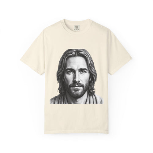 Jesus Portrait T-Shirt — "I Am Who I Am" (Exodus 3:14)
