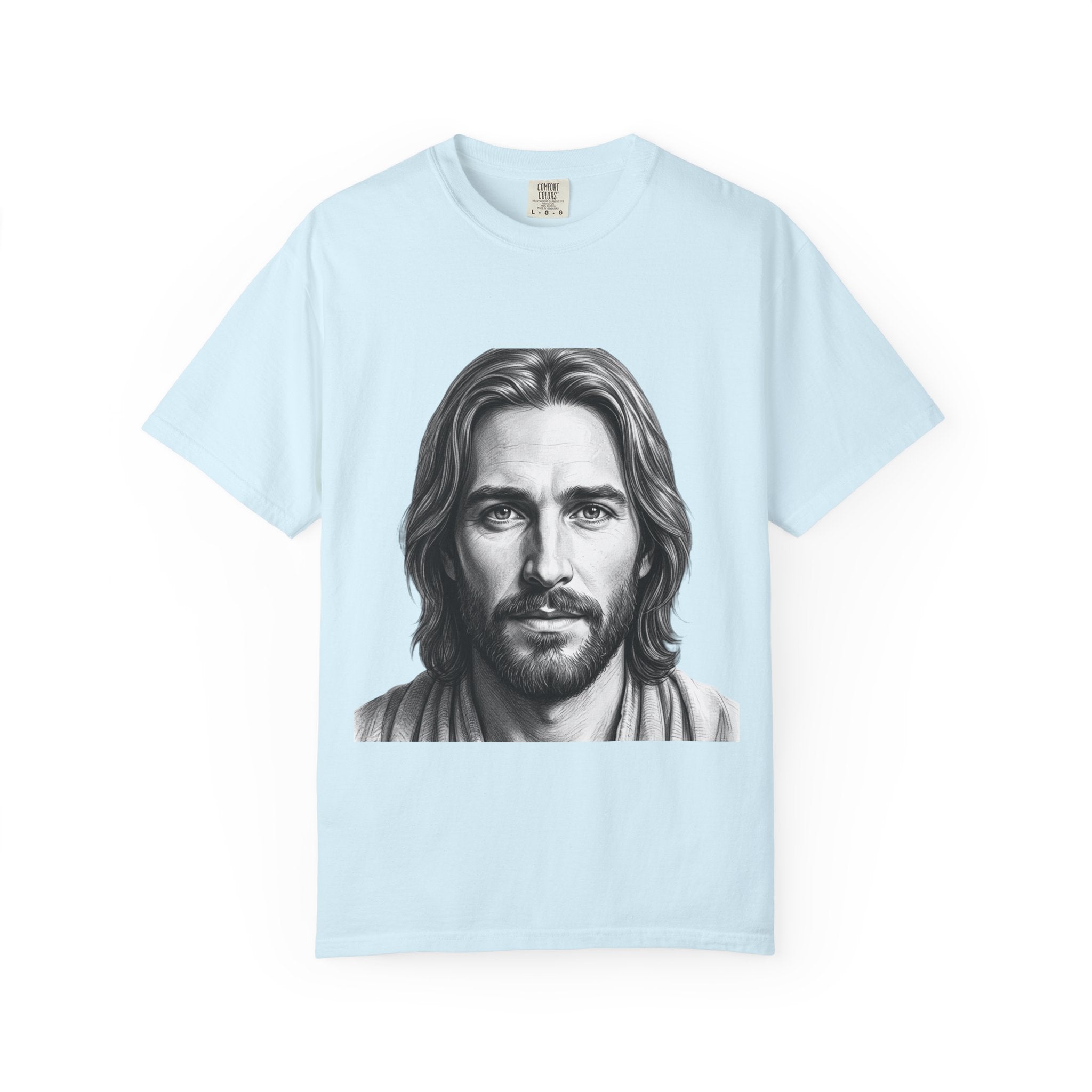 Jesus Portrait T-Shirt — "I Am Who I Am" (Exodus 3:14)