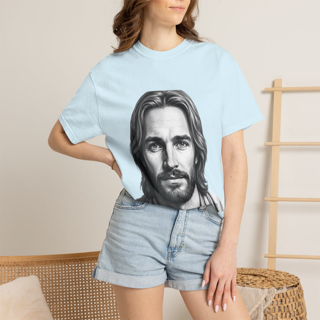 Jesus Portrait T-Shirt — "I Am Who I Am" (Exodus 3:14)