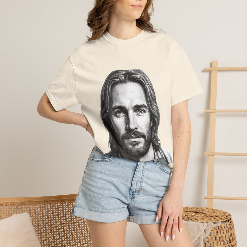 Jesus Portrait T-Shirt — "I Am Who I Am" (Exodus 3:14)