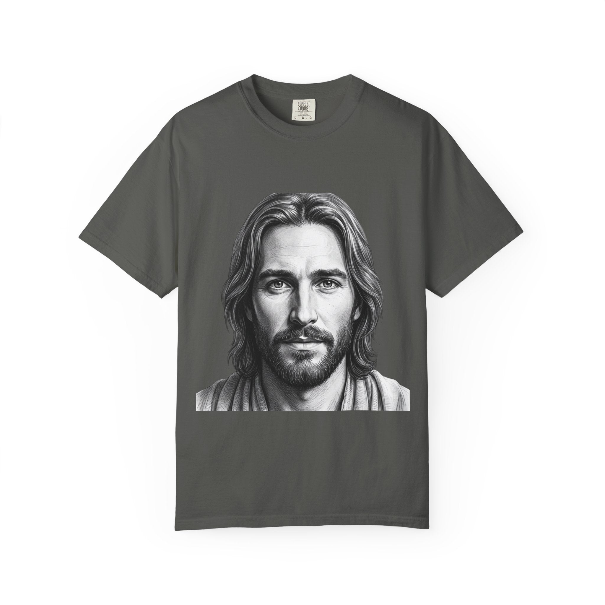 Jesus Portrait T-Shirt — "I Am Who I Am" (Exodus 3:14)